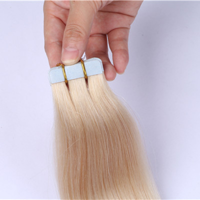  Wholesale Tape in Hair Extensions Best Quality 100% Remy blonde 613 tape in Hair Extension.HN198